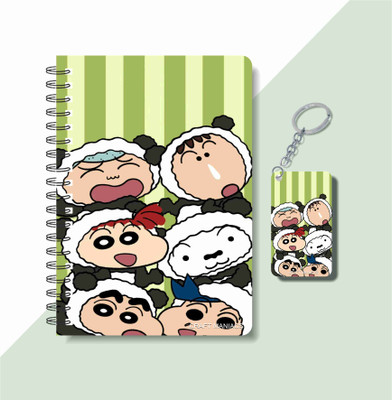 craft maniacs SHINCHAN COLLECTION A5 Notebook RULED 160 Pages(White)