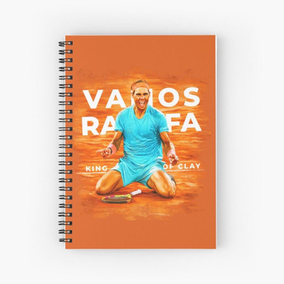 craft maniacs 2024 RAFAEL NADAL NOTEBOOK A5 Notebook RULED 160 Pages(Multicolor)