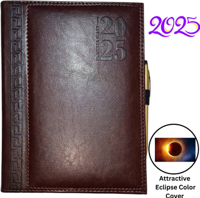 ShreeGanadhish Organizer Executive Notebook |Month Cut Action Planner for Every Month|24X18X3CM Regular Diary Ruled 365 Pages(Eclipse)