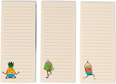 Inkdotpot To-Do List Notepads Regular Note Pad Unruled 150 Pages(Beige, Pack of 3)