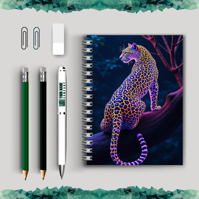 CreativePrintSolution Handcrafted A4 Notebook Single Rule 200 Pages(Multicolor)