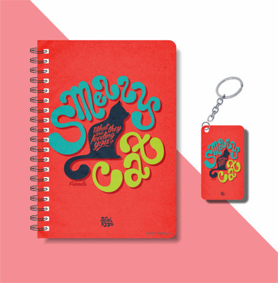 craft maniacs FRIENDS 2024 COLLECTION A5 Notebook RULED 160 Pages(Red)
