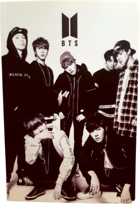 Stakipo BTS WAKE UP | Jung Kook | V | Jimin | SUGA | Jin | RM | j-hope | Diary A5 Note Book Ruled 100 Pages(Multicolor)
