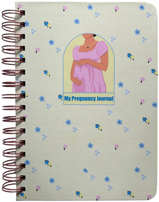 Bop Canvases Pregnancy Diary A5 Diary Printed 180 Pages(Ivory)