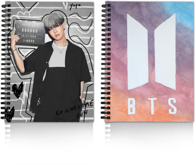 DI-KRAFT Diary Combo Pack | Boys and Girls Printed Diary combo Pack | A5 Diary Unruled 160 Pages(Multicolor and Beige 01, Pack of 2)