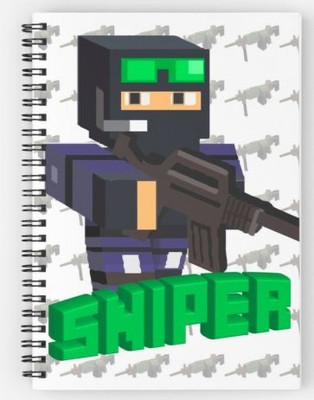 craft maniacs MINECRAFT NOTEBOOK COLLECTION A5 Diary RULED 160 Pages(Black)