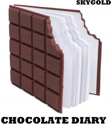 SKYGOLD CHOCOLATE Diary Mini Diary Liked by children of all ages, 60 Pages (Brown) Mini Diary UNRULED 60 Pages(Brown)
