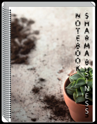 SHARMA BUSINESS exam preparation and school work A4 Notebook plain 400 Pages(White)
