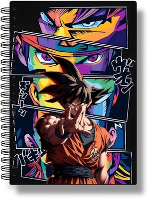 buddytales Goku Dragon Ballz Multi colour anime notebook A5 Notebook Unruled 120 Pages(Multicolor)