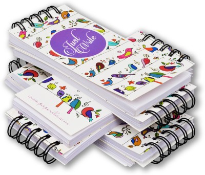 Flipkart SmartBuy Daily Undated Notepad with Plain Pages Tear off Sheets Memo Notebook . Pocket-size Journal Unruled 200 Pages(Multicolor, Pack of 6)