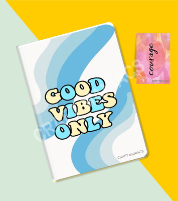 craft maniacs GLUEBIND DIARY A5 Diary RULED 100 Pages(Multicolor)