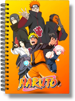 buddytales Naruto Anime A5 Notebook Unruled 120 Pages(Multicolor)