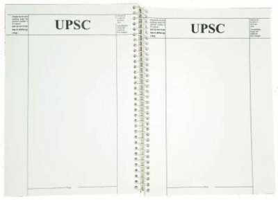 ALLSAFE NA A4 Notebook SPIRAL UPSC Mains Answer Writing Civil exam Booklet 70gsm quality(multicolor,) 300 Pages(White)