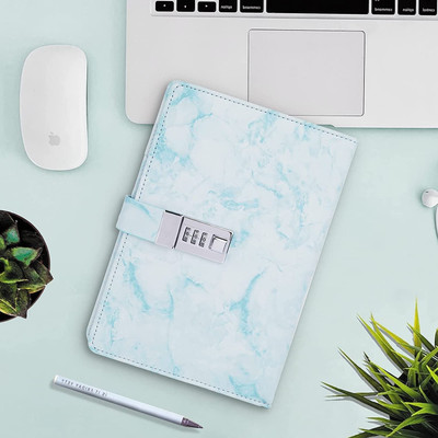AQUABUCKET To do List Regular Diary Single Ruled 192 Pages(Blue Marble)