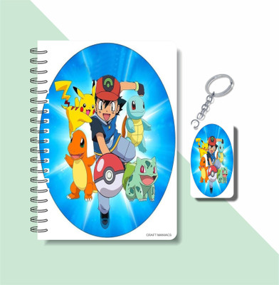 craft maniacs POKEMON 2023 NOTEBOOK COLLECTION A5 Notebook RULED 160 Pages(White)
