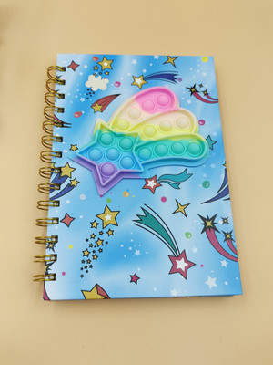 Paper Bear Star POP IT A4 Diary ruled 80 Pages(Light Blue)