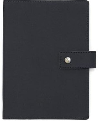 Anshu Black Color With Button Lock Diary A5 Executive Diary A5 Diary RULED 200 Pages(Black)