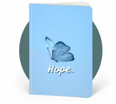 craft maniacs A5 SOFT BOUND NOTEBOOK A5 Diary RULED 100 Pages(Blue)