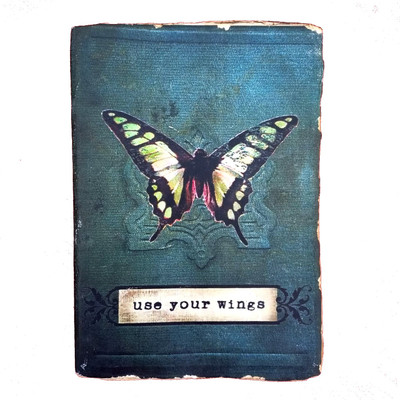 tarun craft Diary Eco Friendly Unruled Handmade Paper Made of Cotton Rags Butterfly A5 Diary Unruled 144 Pages(Multicolor)