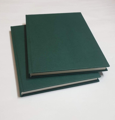 INNAXA Hardbound Diary,Blank Page Notebook, Hardcover Sketchbook Journal A5 Diary Blank 152 Pages(Bottle Green, Pack of 2)