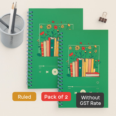 GARGANDASSOCI SPECTRUM A5 Diary RULED 150 Pages(Green, Pack of 2)