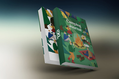 ONE XL INFO LLP Camping Journal A5 Journal Ruled 104 Pages(Multicolor)