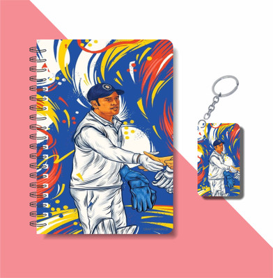 craft maniacs DHONI 2024 NOTEBOOK COLLECTION A5 Notebook RULED 160 Pages(White)
