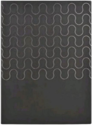 Pia Creations Rexine Wave Pattern A5 Journal Single Line Rulled 192 Pages(Black)