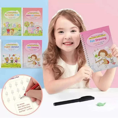 swarmshop MAGIC NOTEBOOK Regular Organizer RULE 40 Pages(Multicolor, Pack of 4)