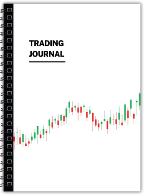 TimeWise Trading Journal Monochrome Stock Market Notebook Day Trade Log A5 Journal Unruled 130 Pages(Multicolor)