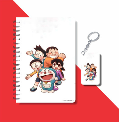 craft maniacs DOREMON 2023 NOTEBOOK COLLECTION A5 Diary RULED 160 Pages(White)