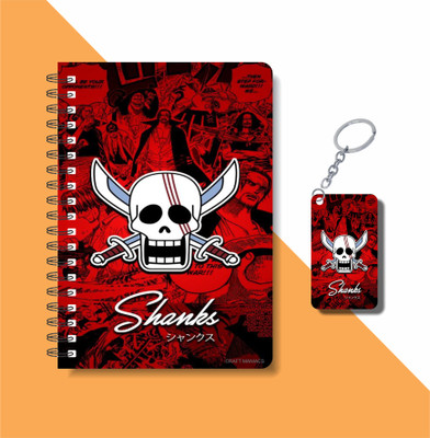 craft maniacs 2024 ONE PIECE NOTEBOOK A5 Notebook RULED 160 Pages(Black)