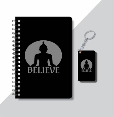 craft maniacs 2023 GOD DIARY + KEYCHAIN A5 Notebook RULED 160 Pages(Multicolor)