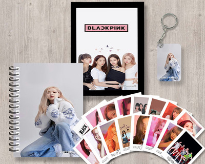 craft maniacs BLACKPINK GIFTING COMBO A5 Notebook RULED 120 Pages(LACK, Pack of 4)