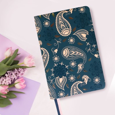 Doodle Paisley Pattern Notebook A5 Diary Ruled 160 Pages(Multicolor)