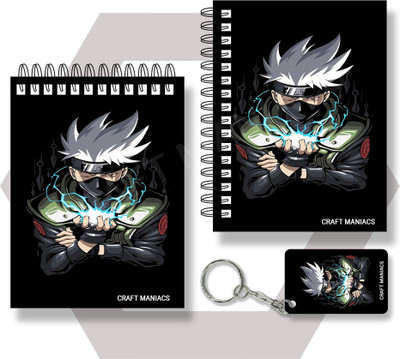 craft maniacs KAKASHI HATAKE A6 NOTEBOOKS A6 Notebook UNRULED 100 Pages(Multicolor)
