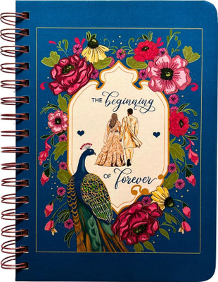 Bop Canvases Wedding planner A5 Diary Printed 120 Pages(Blue)