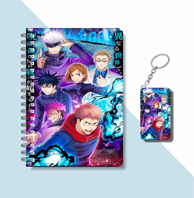 craft maniacs 2023 jujutsu DIARY + KEYCHAIN A5 Notebook RULED 160 Pages(Multicolor)