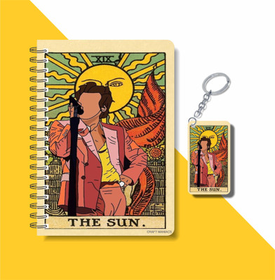 craft maniacs HARRY STYLES 203 DIARY & KEYCHAIN COLLECTION A5 Diary RULED 160 Pages(Multicolor)