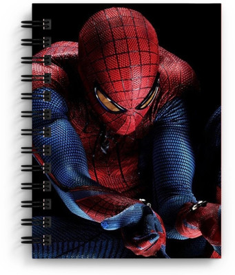 craft maniacs SPIDERMAN 2023 COLLECTION A5 Notebook RULED 160 Pages(Black)