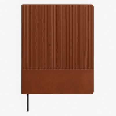 PaperPal Line Textured A5 Notebook Ruled 192 Pages(Brown)