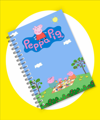 craft maniacs PEPPA PIG 2023 COLLECTION A5 Notebook RULED 160 Pages(Multicolor)
