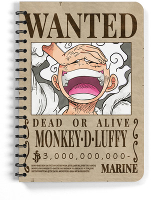 ComicSense One Piece Anime Gear 5th Bounty Sketchbook A5 Notebook Unruled 120 Pages(Multicolor)