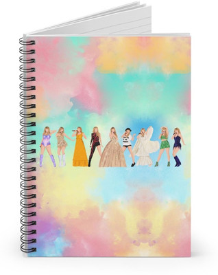 craft maniacs TAYLOR SWIFT 2024 COLLECTION A5 Diary RULED 160 Pages(Multicolor)