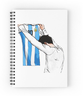 craft maniacs FOOTBALLER DIARY A5 Diary RULED 120 Pages(Multicolor)
