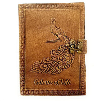 RSN Handcrafted A5 Notebook Unruled 100 Pages(Beige)