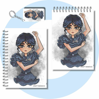 craft maniacs SITCOM COLLECTION 2025 A6 Notebook UNRULED 100 Pages(Multicolor, Pack of 2)