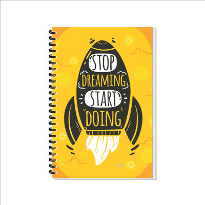 ESCAPER Motivational Diary A5 Diary Ruled 160 Pages(Stop Dreaming Start Doing)