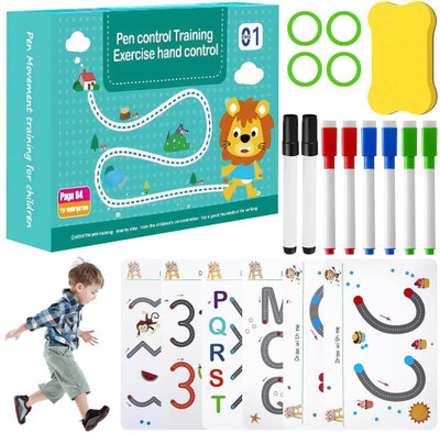 Qiyang sales Learning Activities Book Regular Notebook Kids Learning Materials 64 Pages(Multicolor)