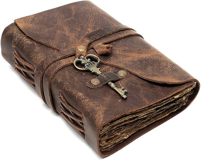 Abeena leather diary Regular Diary unruled 200 Pages(Brown)